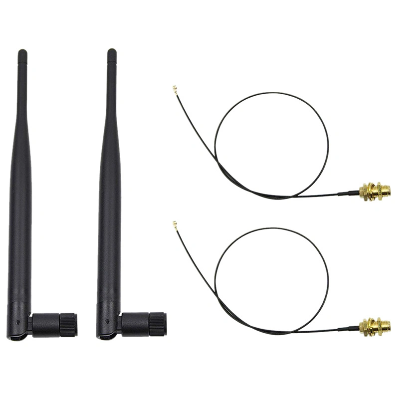 Free Sample Antenna RP-SMA Male/Hole Connector RF Adapter Omni-Directional B, G, N Band 4 WiFi Router
